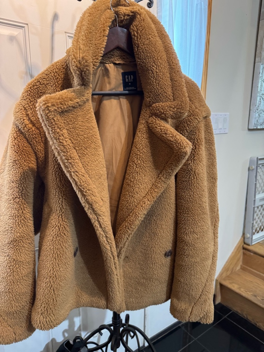 GAP Teddy Jacket in Warm Camel Brown